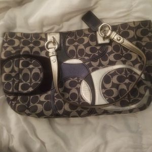 Coach Navy Blue Purse